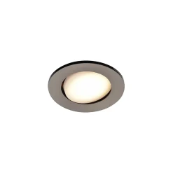 3 spots encastrables Quimby LED intégrée blanc chaud IP20 dimmable 350lm 5.5W Ø8.5xH.5.2cm chrome GoodHome