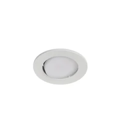 3 spots encastrables Quimby LED intégrée blanc neutre IP20 dimmable 350lm 5.5W Ø8.5xH.5.2cm blanc GoodHome