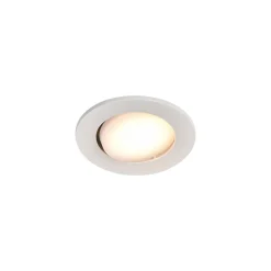 3 spots encastrables Quimby LED intégrée blanc chaud IP20 dimmable 350lm 5.5W Ø8.5xH.5.2cm blanc GoodHome