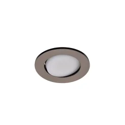 3 spots encastrables Quimby LED intégrée blanc neutre IP20 dimmable 350lm 5.5W Ø8.5xH.5.2cm chrome GoodHome