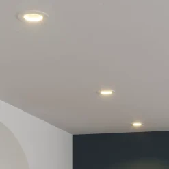 3 spots encastrables Salk GU10 blanc chaud IP20 450lm 4.9W Ø8.5xH.9.4cm blanc GoodHome