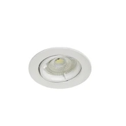3 spots encastrables Salk GU10 blanc chaud IP20 450lm 4.9W Ø8.5xH.9.4cm blanc GoodHome