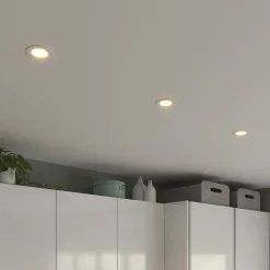 3 spots encastrables Thorold LED intégrée variation de blancs IP20 450lm 7W Ø8.5xH.4,5cm blanc GoodHome