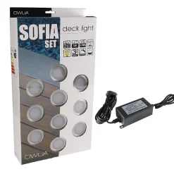 10 Spots LED à Encastrer - Blanc Chaud - Transformateur 30W - SOFIA - Plug & Play - Dimmable