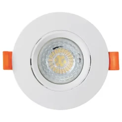 10 spots LED encastrables blanc IP20 GU10 345lm 5W blanc chaud Eglo
