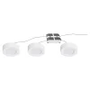 3 spots Ledyard LED intégrée blanc neutre IP20 200lm 2W Ø6,4xH.2cm blanc GoodHome