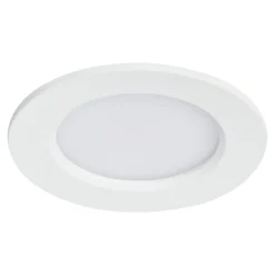 3 spots Ledyard LED intégrée blanc neutre IP20 200lm 2W Ø6,4xH.2cm blanc GoodHome