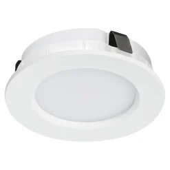 3 spots Ledyard LED intégrée blanc neutre IP20 200lm 2W Ø6,4xH.2cm blanc GoodHome