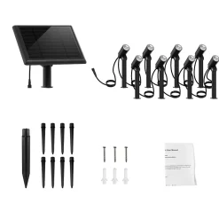 8 Spots solaires connectés MINI ROUNDY 200LM