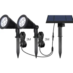 2 Spots solaires connectés FAMILY SPIKY 100LM