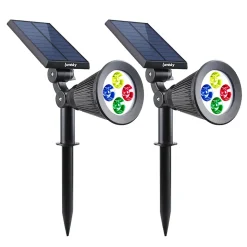 2 Spots solaires projecteurs SPIKY Multicolore 100LM