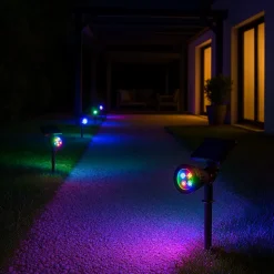 2 Spots solaires projecteurs SPIKY Multicolore 100LM