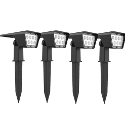 4 Spots solaires projecteurs CURTIS 200LM