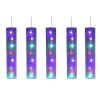 5 Tubes Lumineux avec Étoiles LED Multicolores 40 LED