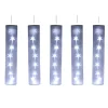 5 Tubes Lumineux Blancs avec Étoiles LED 40 LED