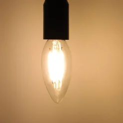 10 x Ampoule LED NETTLIFE E14, ampoule blanche chaude, lampe bougie, 4 W, 2700 K, filament rétro