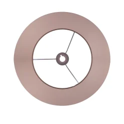 Abat jour Causia blanc polyester coton diametre bas 50 haut 22 hauteur 33 pour lampe de table