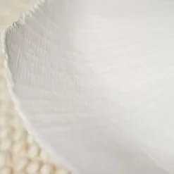 Abat jour en papier mâché (L 82xP 78xH 7 cm - Blanc)