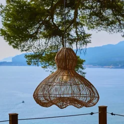 Abat jour naturel seul RONDA H53cm