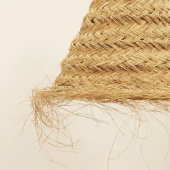 Abat-jour cône fibre de palmier (40x40 cm - Naturel)