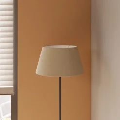 Abat-jour conique beige Ø35cm GoodHome Lokombi