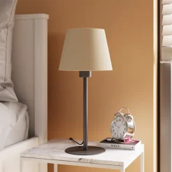 Abat-jour conique beige Ø20cm GoodHome Lokombi