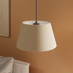 Abat-jour conique beige Ø30cm GoodHome Lokombi