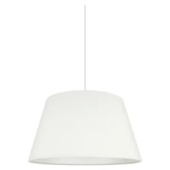 Abat-jour conique blanc Ø35cm GoodHome Lokombi