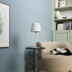 Abat-jour conique blanc Ø20cm GoodHome Lokombi