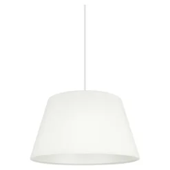 Abat-jour conique blanc Ø30cm GoodHome Lokombi