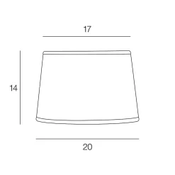 Abat-jour conique effet bois Ø20cm Corep