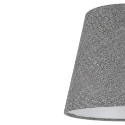 Abat-jour conique gris clair Ø20cm GoodHome Lokombi