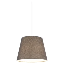 Abat-jour conique gris clair Ø20cm GoodHome Lokombi