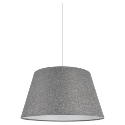 Abat-jour conique gris Ø35cm GoodHome Lokombi