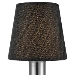 Abat-jour conique noir Ø10cm GoodHome Lokombi