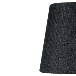 Abat-jour conique noir Ø10cm GoodHome Lokombi