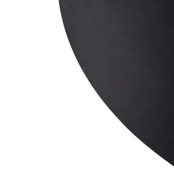 Abat-jour en coton noir 40/45/25 avec intérieur doré