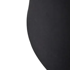 Abat-jour en coton noir 35/30/20 avec intérieur doré