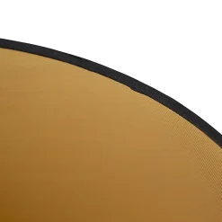 Abat-jour en coton noir avec intérieur doré 40/35/22