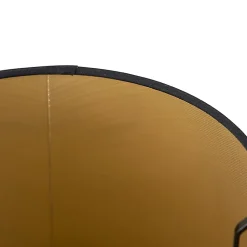 Abat-jour en coton noir avec intérieur doré 25/20/16