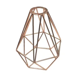 Abat-jour en Fil d'Acier Cuivré - Élégance et Modernité