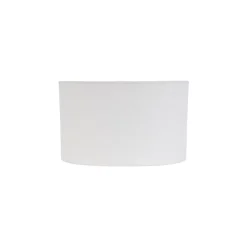 Abat-jour en lin blanc ovale 25/16/15