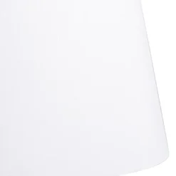 Abat-jour en lin blanc rond incliné 35/30/20