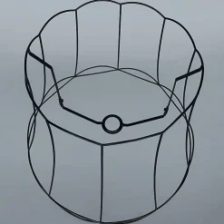 Abat-jour en métal noir 50/40 - Granny Frame