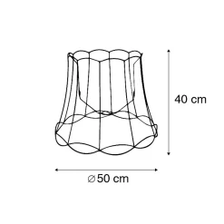 Abat-jour en métal noir 50/40 - Granny Frame