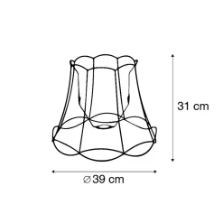 Abat-jour en métal noir 40/31 - Granny Frame