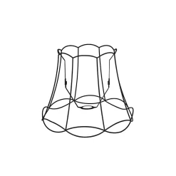 Abat-jour en métal noir 40/31 - Granny Frame