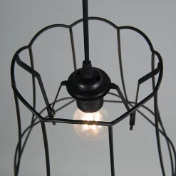 Abat-jour en métal noir 30/26 - Granny Frame