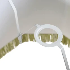 Abat-jour en soie vert 45 cm - Granny