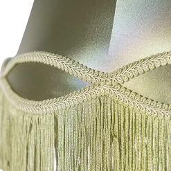 Abat-jour en soie vert 45 cm - Granny